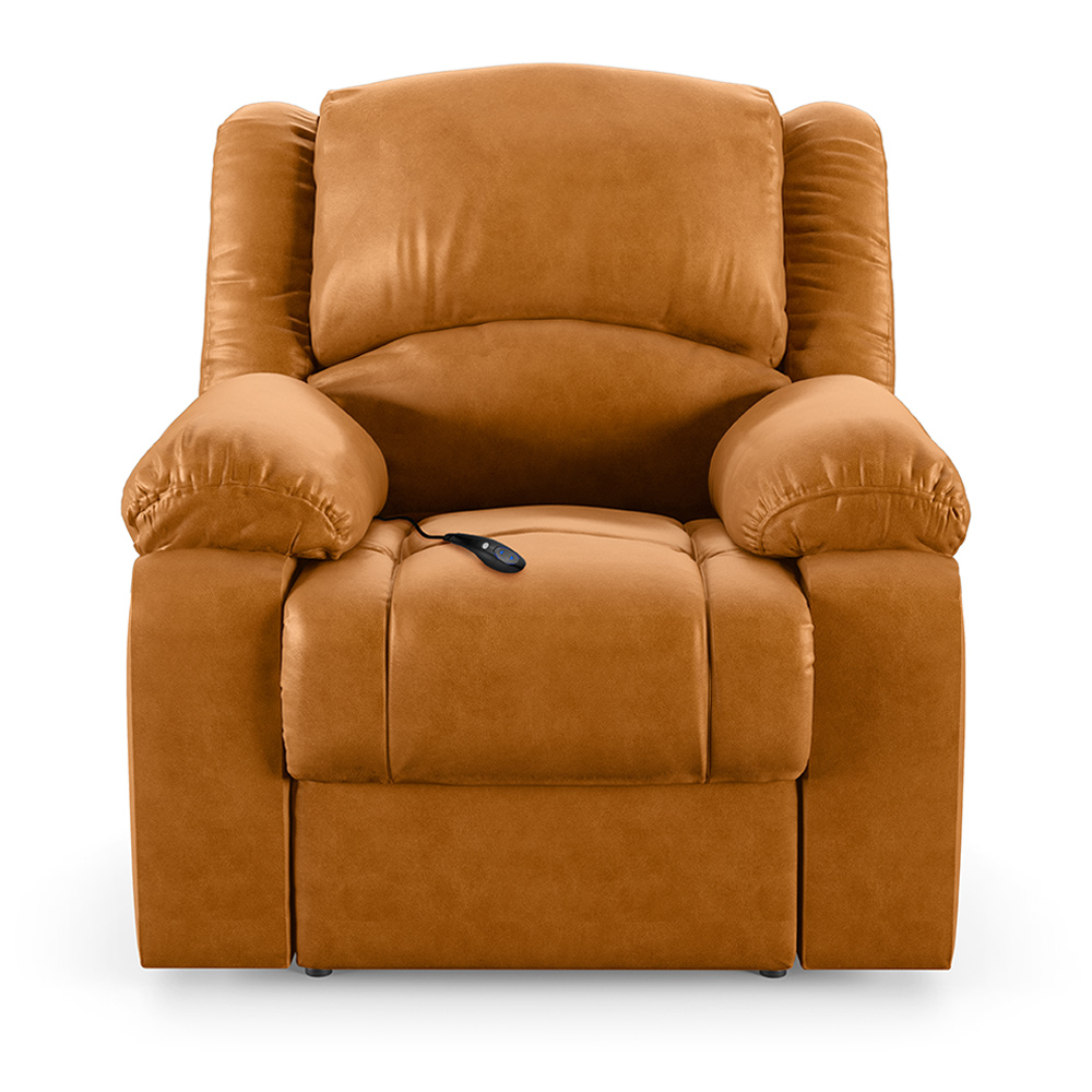 Poltrona do Papai Reclinável Sala de Cinema Madrid Controle Power Elétrico USB PU Whisky  G26