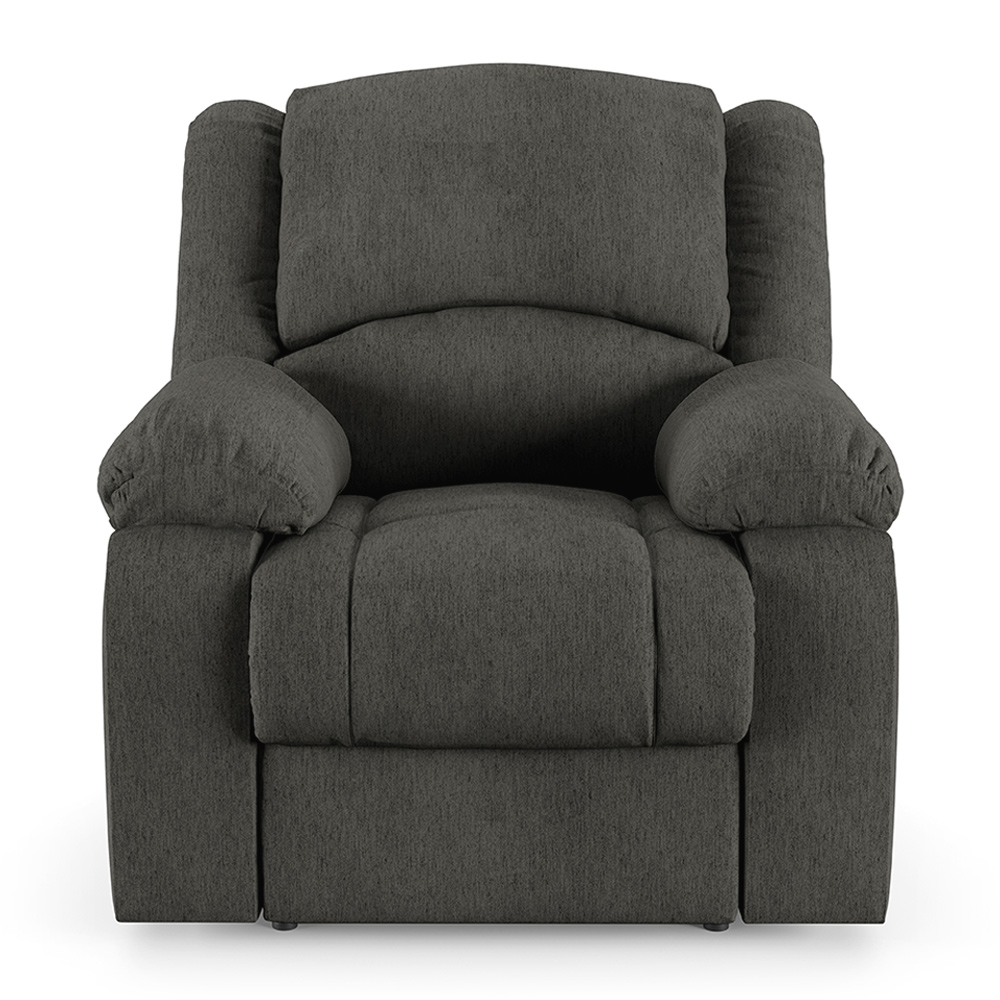 Poltrona do Papai Reclinável Sala de Cinema Madrid Elétrica Touch Massagem USB Linho Chumbo  G26