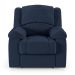 Poltrona do Papai Reclinável Sala de Cinema Madrid Elétrica Touch Massagem USB PU Azul  G23