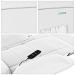 Poltrona do Papai Reclinável Sala de Cinema Madrid Elétrica Touch Massagem USB PU Branco  G23