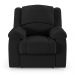 Poltrona do Papai Reclinável Sala de Cinema Madrid Elétrica Touch Massagem USB PU Preto  G23
