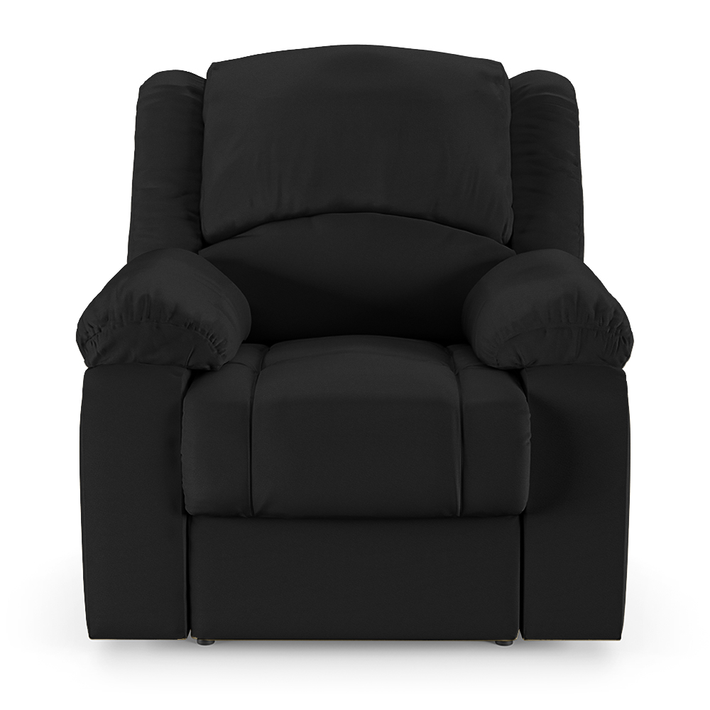 Poltrona do Papai Reclinável Sala de Cinema Madrid Elétrica Touch Massagem USB PU Preto  G23