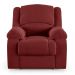 Poltrona do Papai Reclinável Sala de Cinema Madrid Elétrica Touch Massagem USB Veludo Vermelho  G23