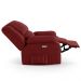 Poltrona do Papai Reclinável Sala de Cinema Madrid Elétrica Touch Massagem USB Veludo Vermelho  G23