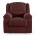 Poltrona do Papai Reclinável Sala de Cinema Madrid Elétrica Touch Massagem USB Veludo Vinho  G23