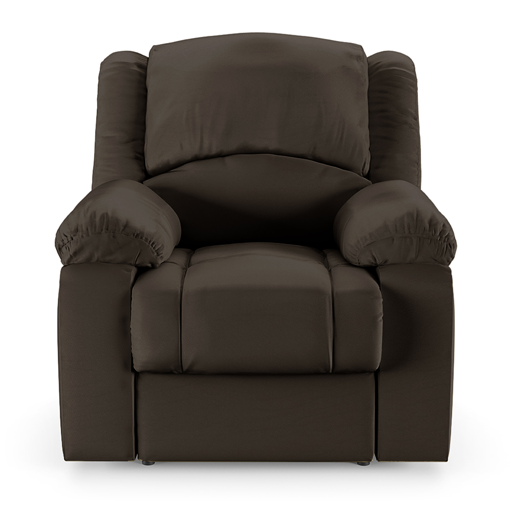 Poltrona do Papai Reclinável Sala de Cinema Madrid Elétrica Touch USB PU Marrom  G23