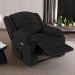 Poltrona do Papai Reclinável Sala de Cinema Madrid Elétrica Touch USB PU Preto  G23