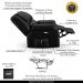 Poltrona do Papai Reclinável Sala de Cinema Madrid Elétrica Touch USB PU Preto Brilho  G26