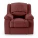 Poltrona do Papai Reclinável Sala de Cinema Madrid Elétrica Touch USB PU Vermelho  G23