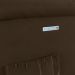 Poltrona do Papai Reclinável Sala de Cinema Madrid Elétrica Touch USB Veludo Marrom  G23