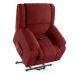 Poltrona do Papai Reclinável Sala de Cinema Madrid Elevação Lift Elétrico Veludo Vermelho  G23