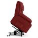 Poltrona do Papai Reclinável Sala de Cinema Madrid Elevação Lift Elétrico Veludo Vermelho  G23