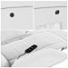 Poltrona do Papai Reclinável Sala de Cinema Madrid Glider Manual Giratória Massagem USB PU Branco  G23