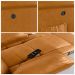 Poltrona do Papai Reclinável Sala de Cinema Madrid Glider Manual Giratória Massagem USB PU Whisky  G26
