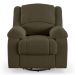 Poltrona do Papai Reclinável Sala de Cinema Madrid Glider Manual Giratória Massagem USB Veludo Capuccino  G23