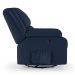 Poltrona do Papai Reclinável Sala de Cinema Madrid Glider Manual Giratória PU Azul  G23