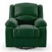 Poltrona do Papai Reclinável Sala de Cinema Madrid Glider Manual Giratória PU Verde Musgo  G26