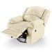 Poltrona do Papai Reclinável Sala de Cinema Madrid Glider Manual Giratória USB PU Bege  G26