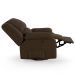 Poltrona do Papai Reclinável Sala de Cinema Madrid Glider Manual Giratória USB Veludo Marrom  G23