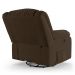 Poltrona do Papai Reclinável Sala de Cinema Madrid Glider Manual Giratória USB Veludo Marrom  G23