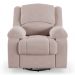 Poltrona do Papai Reclinável Sala de Cinema Madrid Glider Manual Giratória USB Veludo Rosê  G23