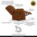 Poltrona do Papai Reclinável Sala de Cinema Madrid Glider Manual Giratória Veludo Terracota  G23