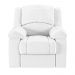 Poltrona do Papai Reclinável Sala de Cinema Madrid Manual PU Branco  G23