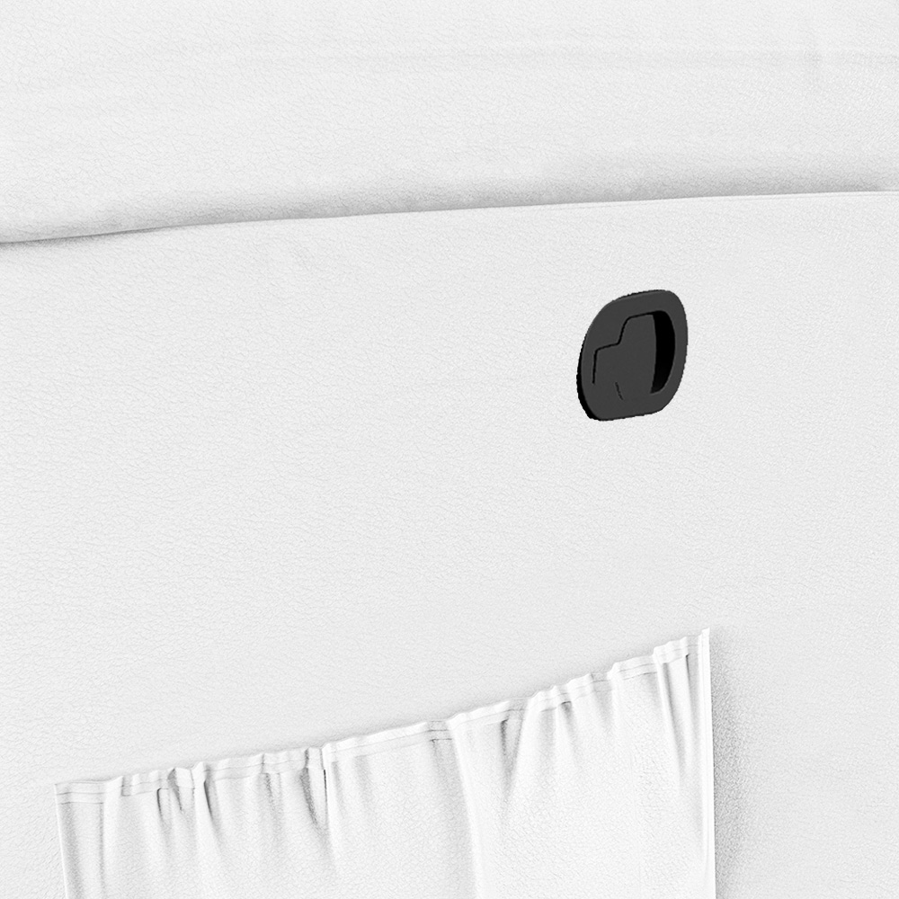 Poltrona do Papai Reclinável Sala de Cinema Madrid Manual PU Branco  G23