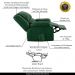 Poltrona do Papai Reclinável Sala de Cinema Madrid Manual PU Verde Musgo  G26