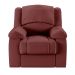 Poltrona do Papai Reclinável Sala de Cinema Madrid Manual PU Vermelho  G23