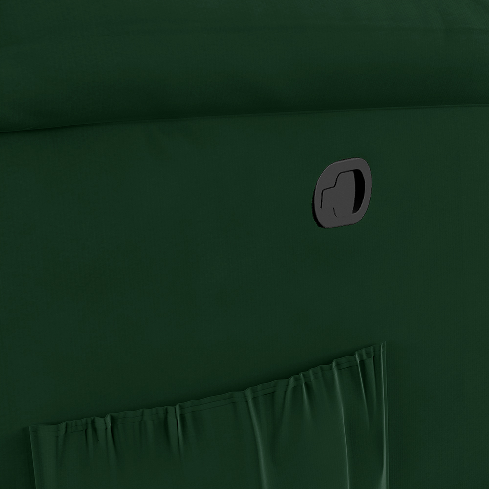 Poltrona do Papai Reclinável Sala de Cinema Madrid Manual Veludo Verde Esmeralda  G23