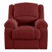 Poltrona do Papai Reclinável Sala de Cinema Madrid Manual Veludo Vermelho  G23