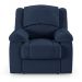 Poltrona do Papai Reclinável Sala de Cinema Madrid Power Elétrica Massagem USB PU Azul  G23