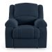 Poltrona do Papai Reclinável Sala de Cinema Madrid Power Elétrica Massagem USB Veludo Azul  G23