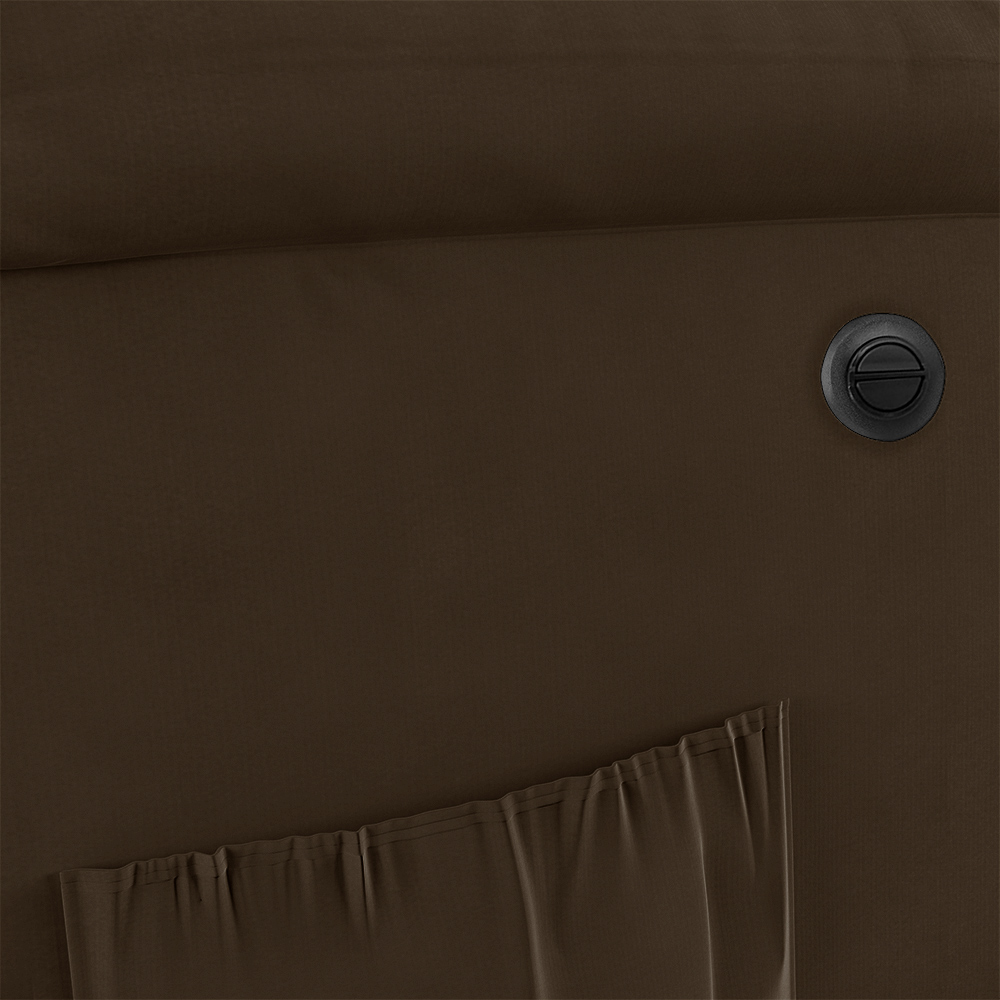 Poltrona do Papai Reclinável Sala de Cinema Madrid Power Elétrica Massagem USB Veludo Marrom  G23