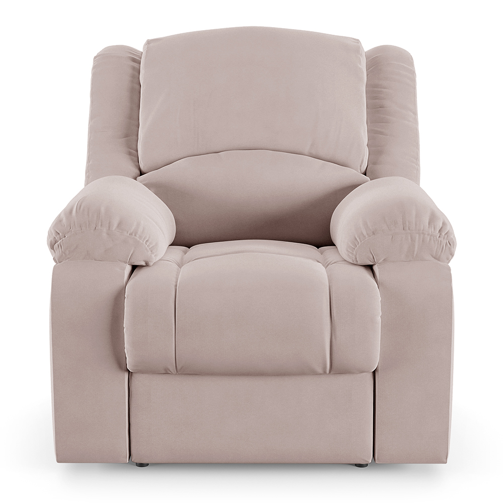 Poltrona do Papai Reclinável Sala de Cinema Madrid Power Elétrica Massagem USB Veludo Rosê  G23