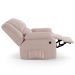 Poltrona do Papai Reclinável Sala de Cinema Madrid Power Elétrica Massagem USB Veludo Rosê  G23