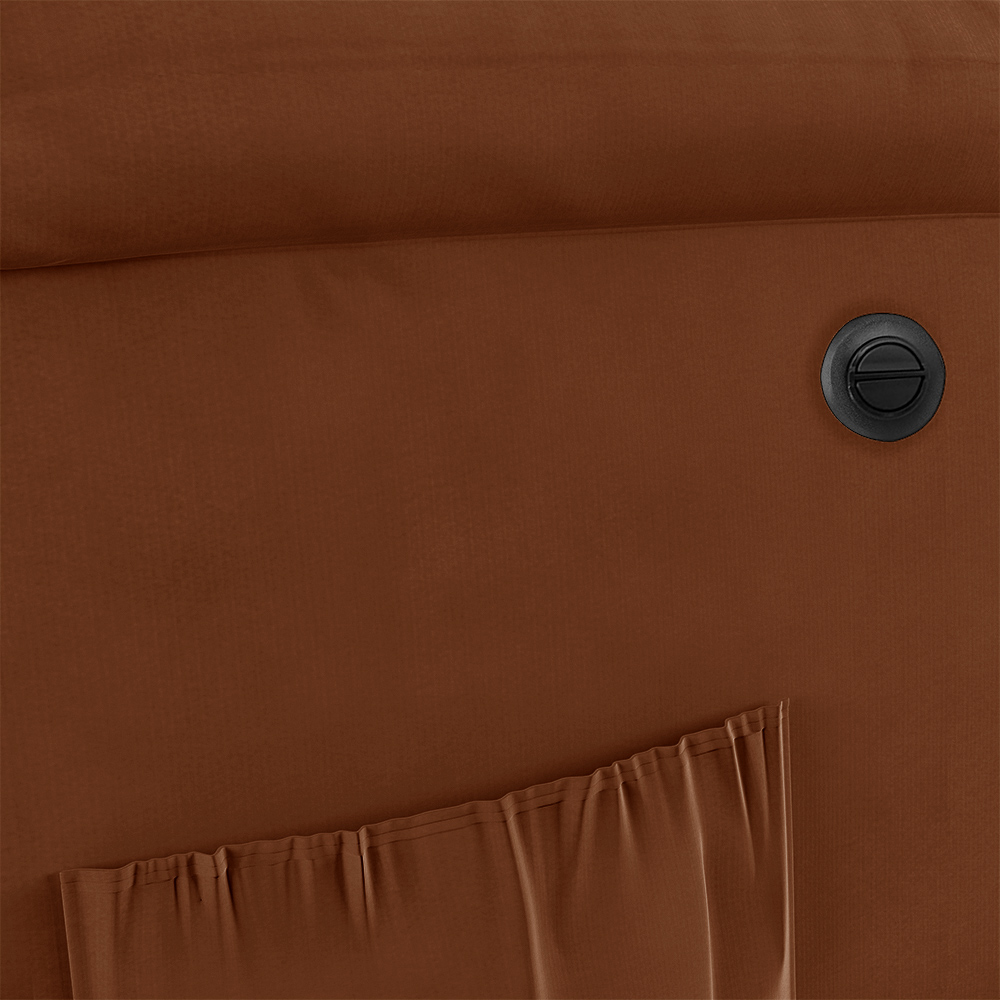 Poltrona do Papai Reclinável Sala de Cinema Madrid Power Elétrica Massagem USB Veludo Terracota  G23