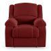Poltrona do Papai Reclinável Sala de Cinema Madrid Power Elétrica Massagem USB Veludo Vermelho  G23