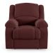Poltrona do Papai Reclinável Sala de Cinema Madrid Power Elétrica Massagem USB Veludo Vinho  G23