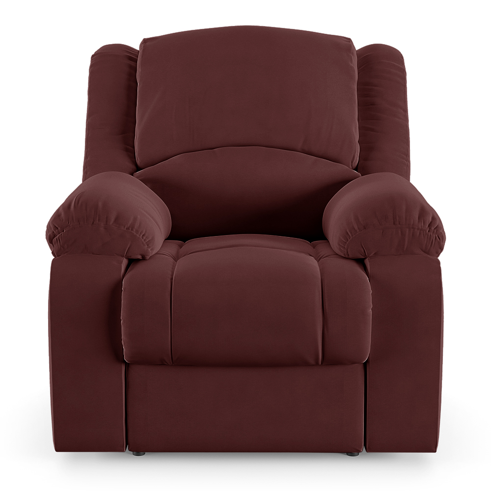 Poltrona do Papai Reclinável Sala de Cinema Madrid Power Elétrica Massagem USB Veludo Vinho  G23