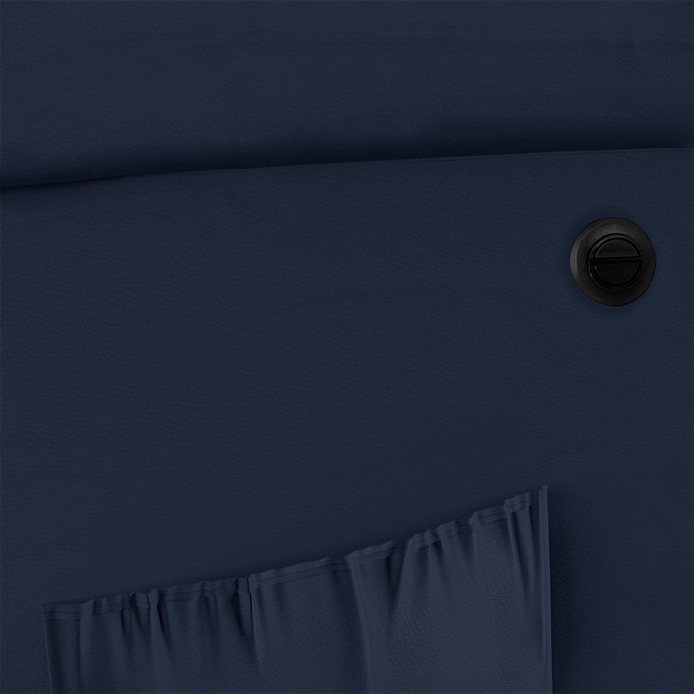 Poltrona do Papai Reclinável Sala de Cinema Madrid Power Elétrica PU Azul  G23