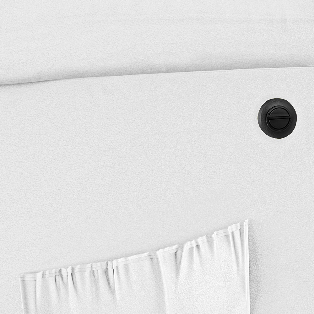 Poltrona do Papai Reclinável Sala de Cinema Madrid Power Elétrica PU Branco  G23