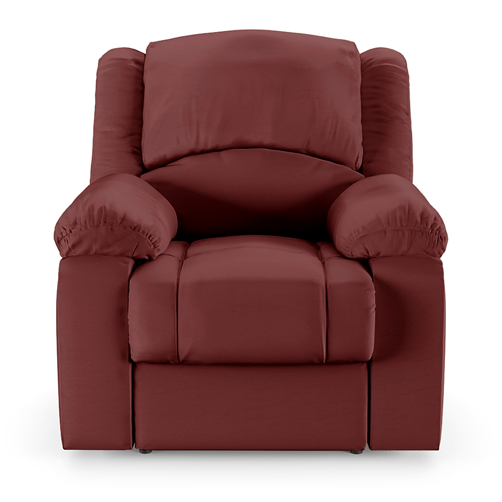 Poltrona do Papai Reclinável Sala de Cinema Madrid Power Elétrica PU Vermelho  G23