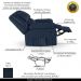 Poltrona do Papai Reclinável Sala de Cinema Madrid Power Elétrica USB PU Azul  G23