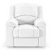 Poltrona do Papai Reclinável Sala de Cinema Madrid Power Elétrica USB PU Branco  G23