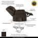 Poltrona do Papai Reclinável Sala de Cinema Madrid Power Elétrica USB PU Marrom  G23