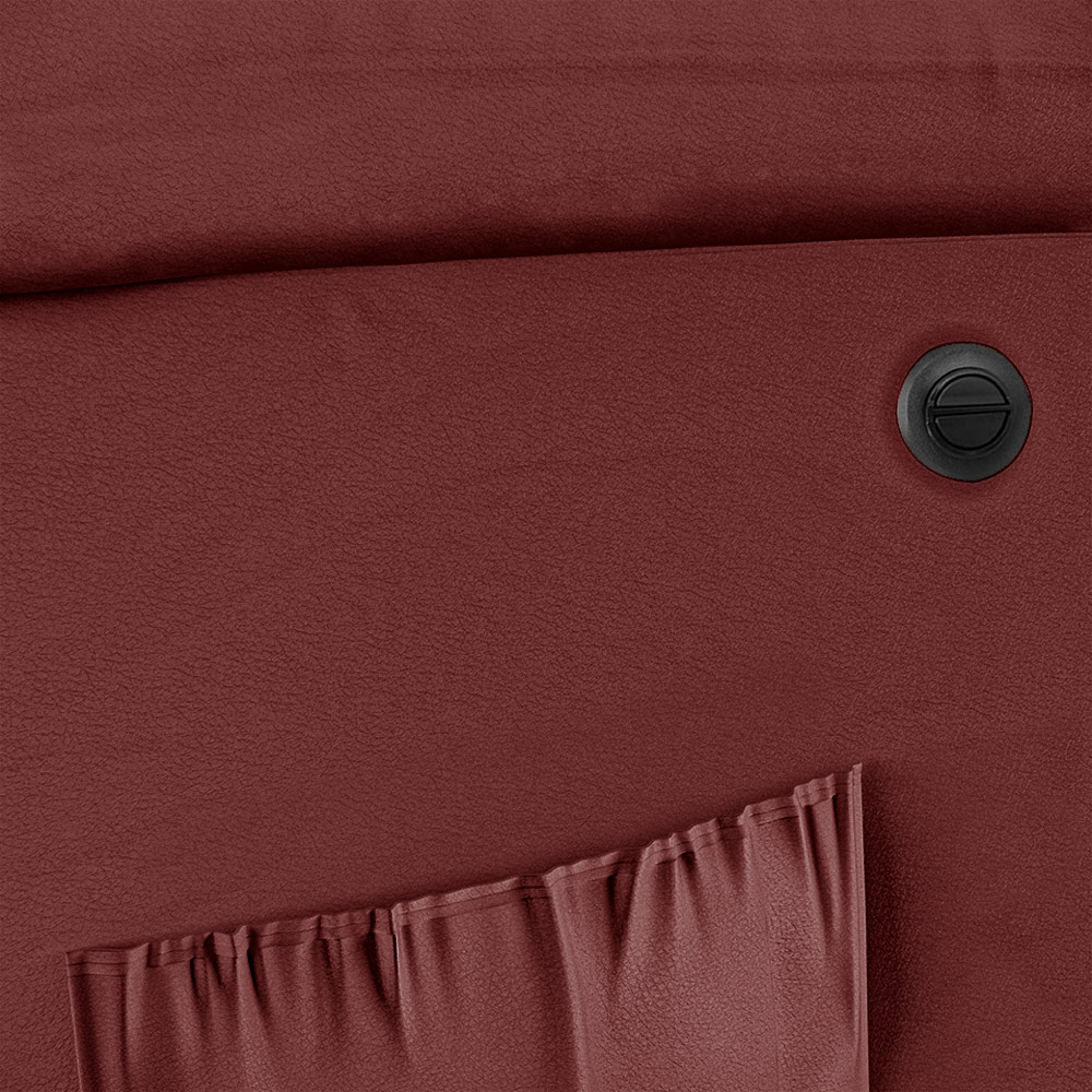 Poltrona do Papai Reclinável Sala de Cinema Madrid Power Elétrica USB PU Vermelho  G23
