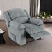 Poltrona do Papai Reclinável Sala de Cinema Madrid Power Touch Massagem USB Linho Cinza  G26