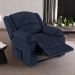 Poltrona do Papai Reclinável Sala de Cinema Madrid Power Touch Massagem USB PU Azul  G23